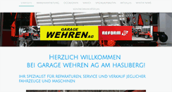 Desktop Screenshot of garagewehren.ch