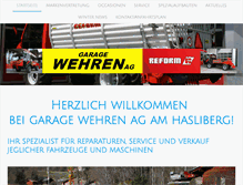 Tablet Screenshot of garagewehren.ch